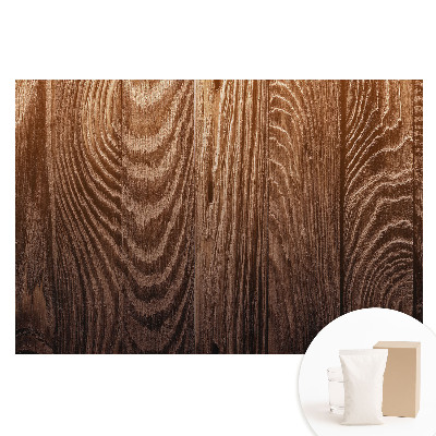 Tapet nețesut cu imprimeu Căldura rustică a plăcilor cu aspect de lemn