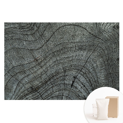 Tapet nețesut cu model rustic de fibră de lemn