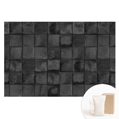 Fototapet cu imprimeu pe material nețesut Plăci dreptunghiulare gri cu model geometric