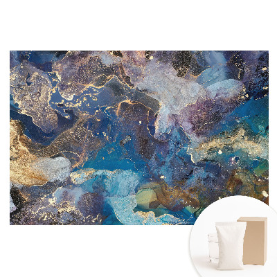 Tapet nețesut Abstracție cosmică în nuanțe de albastru și violet
