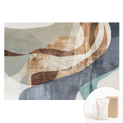 Tapet foto mare pentru perete Forme abstracte colorate, ondulate