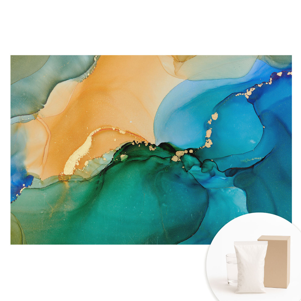 Tapet foto mare pentru perete Tranziții și forme abstracte de culoare