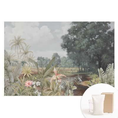 Fototapet cu imprimeu pe material nețesut O oază tropicală de verdeață