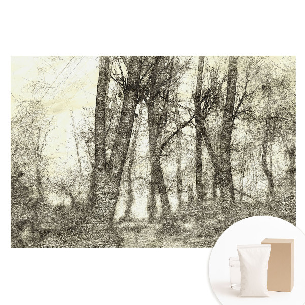 Tapet fotografic nețesut Peisajul atmosferic al pădurii