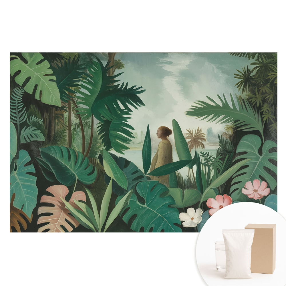 Fototapet din material nețesut cu imprimeu Armonie a plantelor în peisaje tropicale