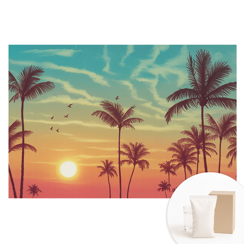 Tapet fotografic pe material nețesut Palmieri pace pe coasta de vest