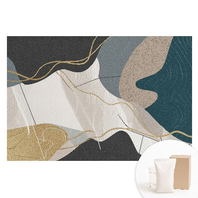 Tapet fototapet nețesut cu model geometric abstract în culori estompate