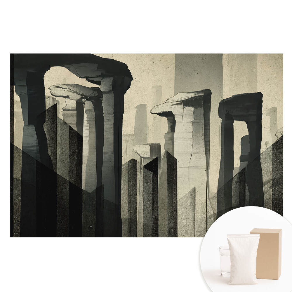 Tapet nețesut Coloane monumentale cu compoziții simetrice