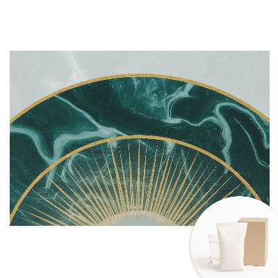 Tapet fotografic pe material nețesut Semicerc decorativ cu marmură verde
