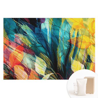Tapet foto mare pentru perete Abstracție de frunze colorate