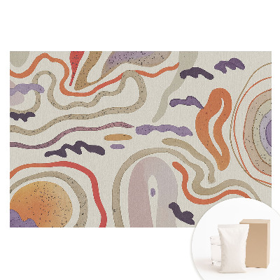 Tapet foto mare pentru perete Linii și forme abstracte colorate