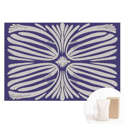 Tapet nețesut Motive florale simetrice pe violet