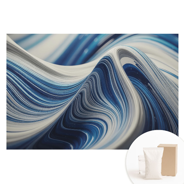 Tapet fotografic nețesut Valuri albastre abstracte