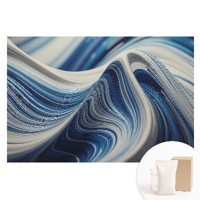 Tapet fotografic nețesut Valuri albastre abstracte