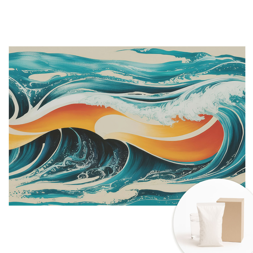 Tapet nețesut Ocean abstract de energie