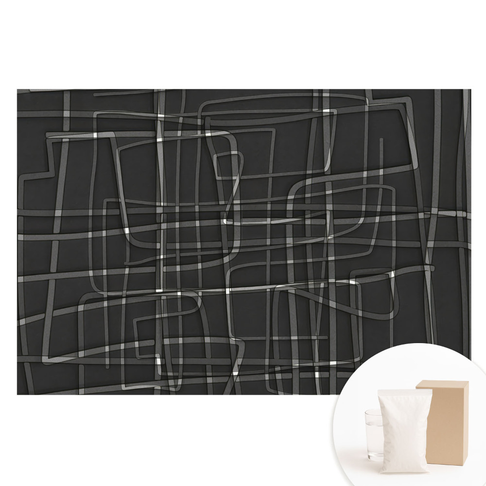 Tapet fotografic din material nețesut cu model geometric pe fundal întunecat