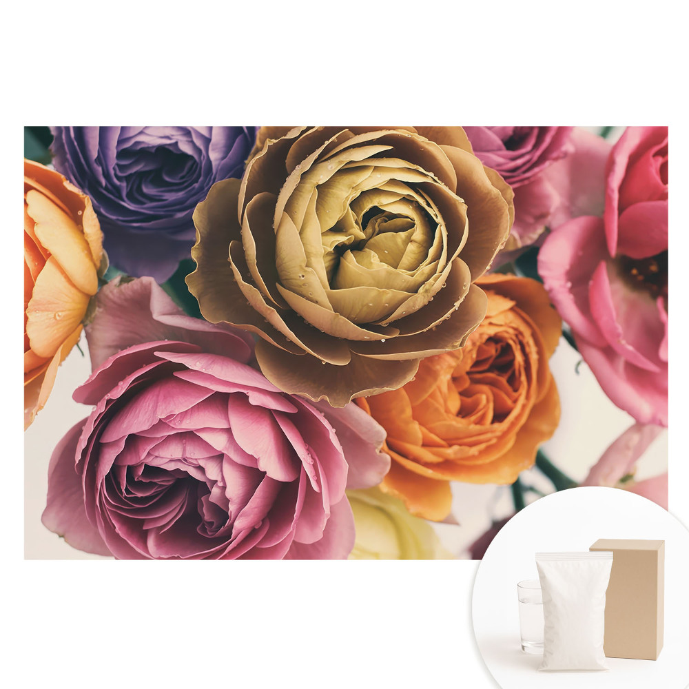 Tapet fotografic pe material nețesut Flori în culori naturale