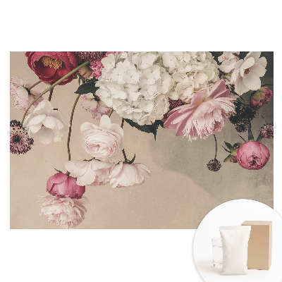 Tapet nețesut Flori delicate într-o compoziție romantică