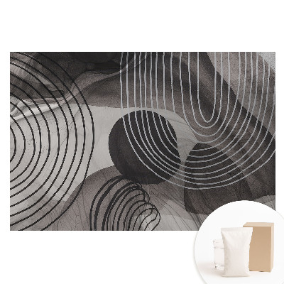Tapet foto mare pentru perete Linii de contrast geometrice de gri