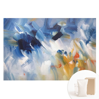 Tapet nețesut cu imprimeu Abstractizarea tușelor de pensulă colorate