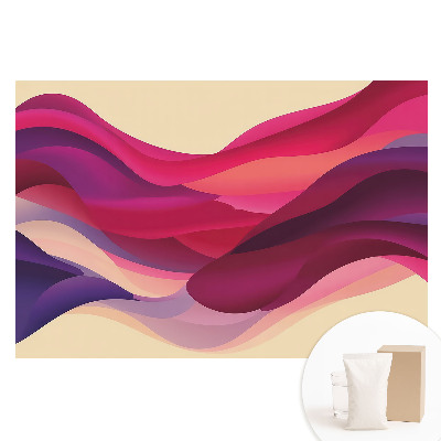 Tapet nețesut cu model abstract și valuri colorate