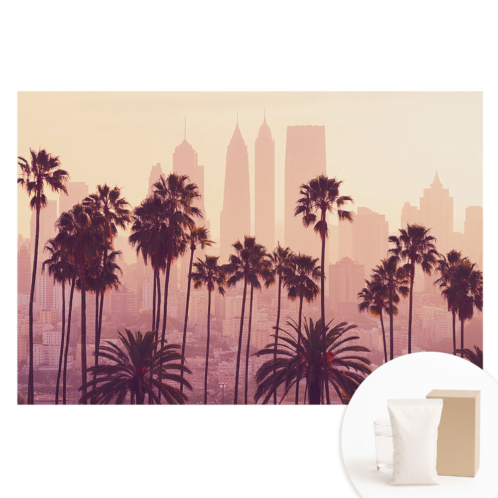 Tapet foto pe material nețesut Palmieri atmosferici la apus