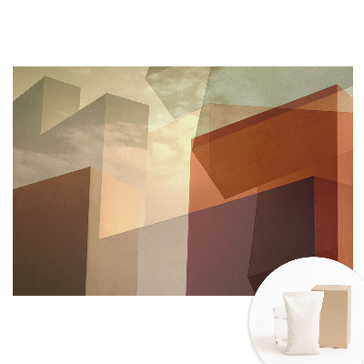 Fototapet din material nețesut cu forme geometrice pe fundalul cerului
