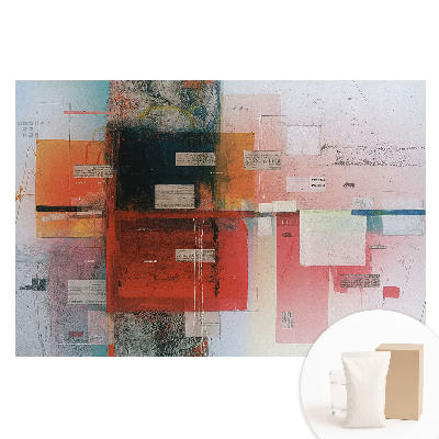 Fototapet din material nețesut cu design abstract în culori și forme