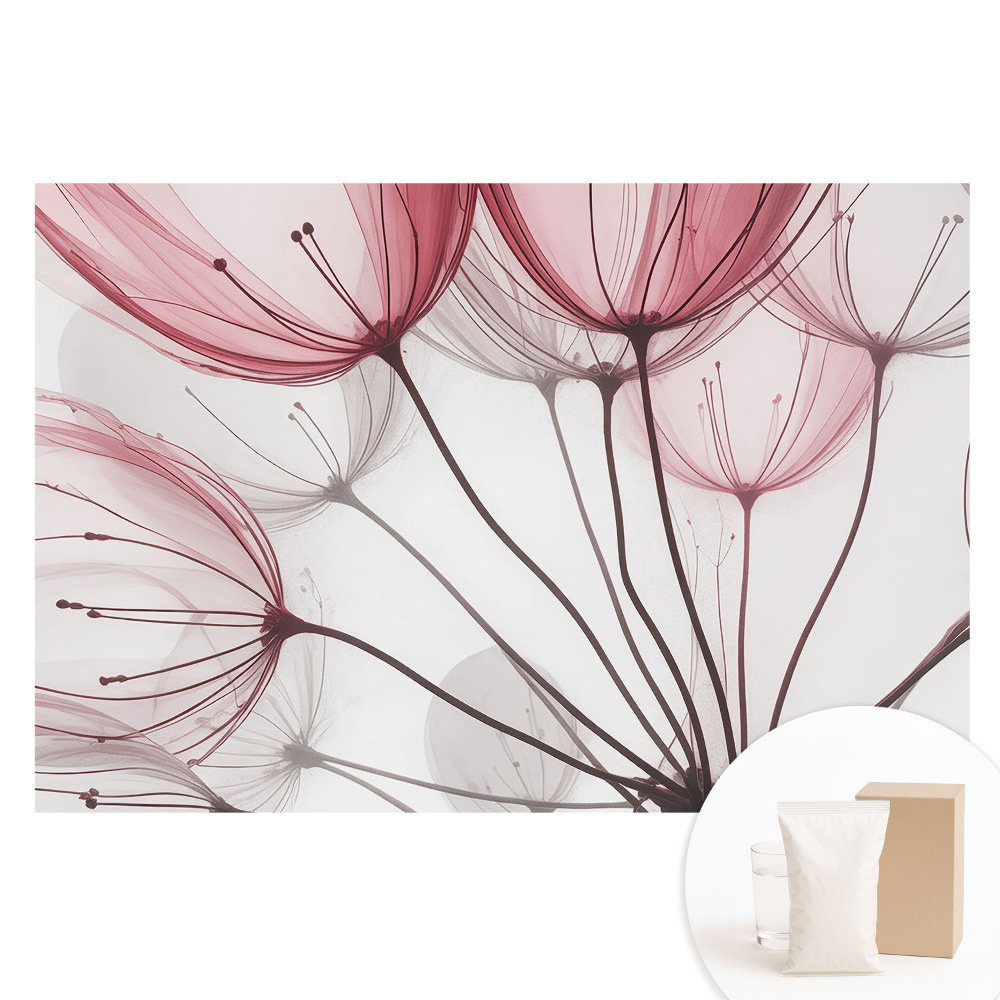 Tapet foto pe material nețesut Flori eterice, pajiște elegantă