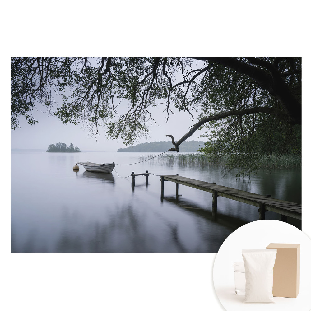 Fototapet din material nețesut cu peisaj relaxant lângă lac