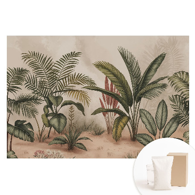 Tapet foto pe material nețesut Frunze exotice în stil boho