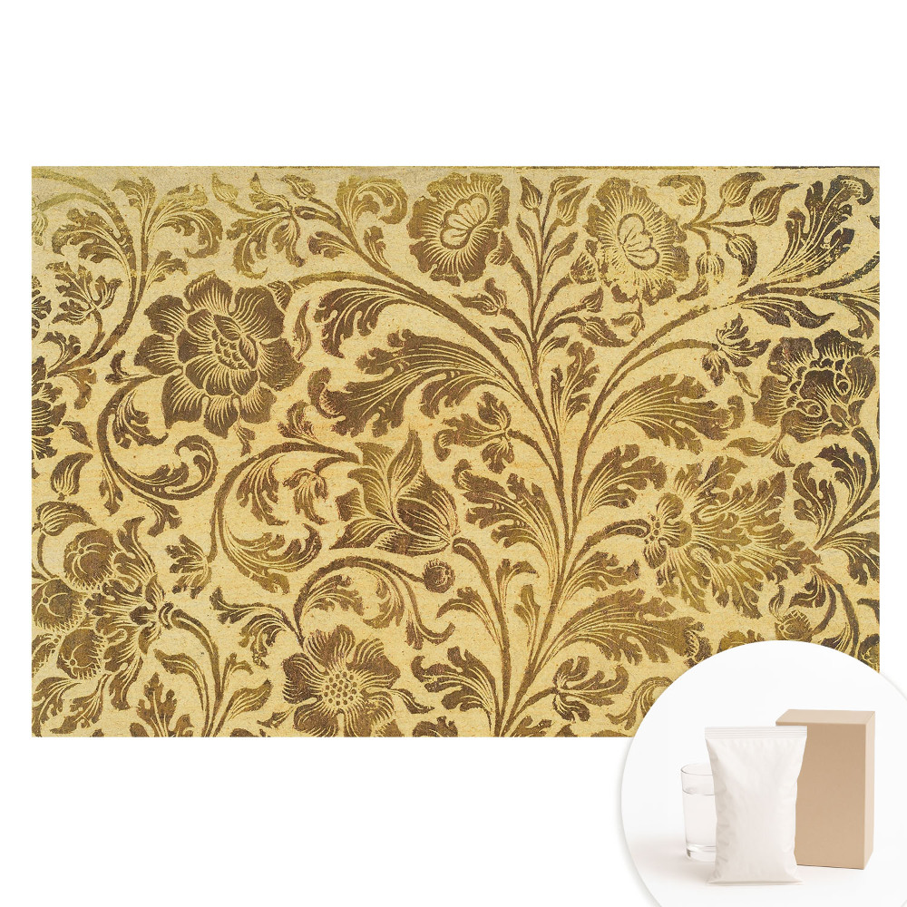 Fototapet din material nețesut cu imprimeu cu ornamente florale clasice