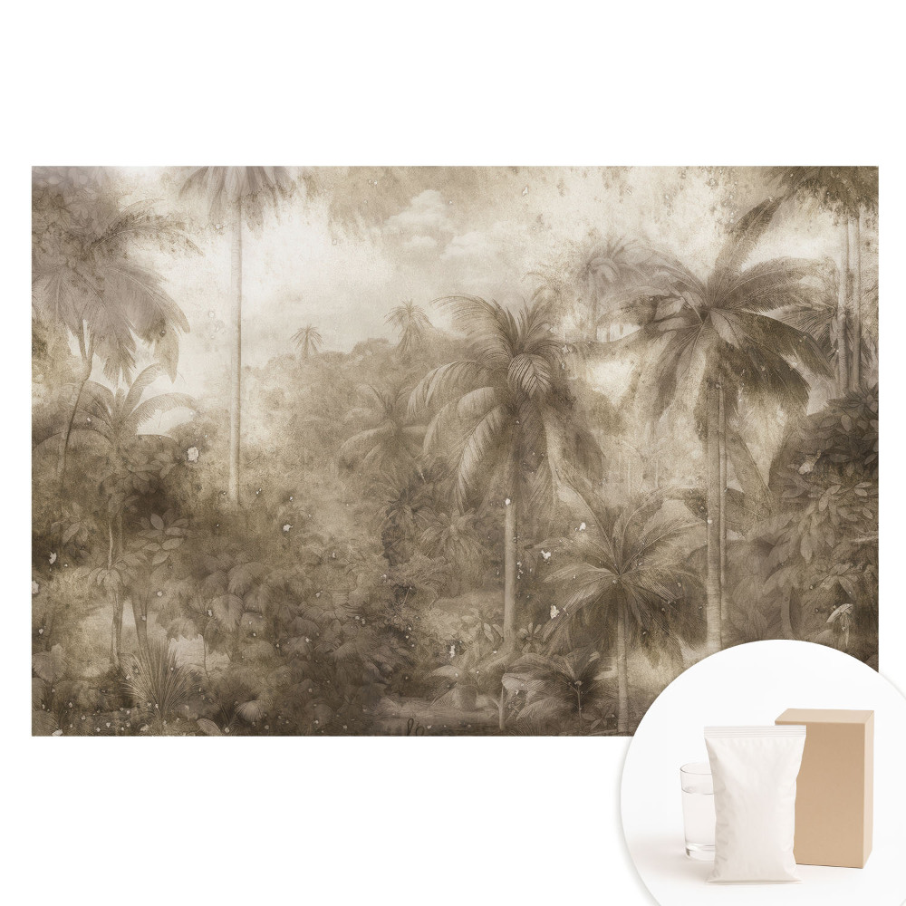 Fototapet din material nețesut cu imprimeu Junglă tropicală vintage