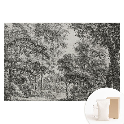 Fototapet pentru perete cu peisaj forestier clasic