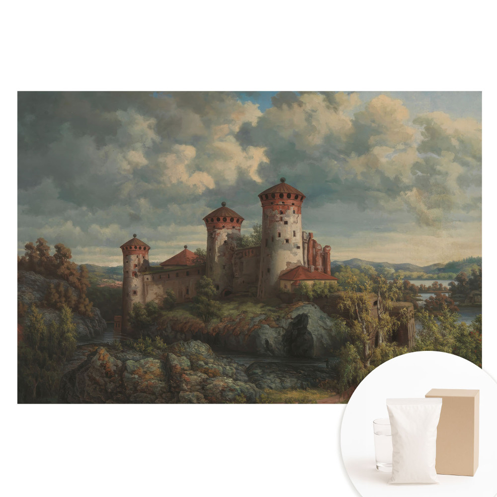 Tapet fotografic pe material nețesut Un castel în mijlocul naturii