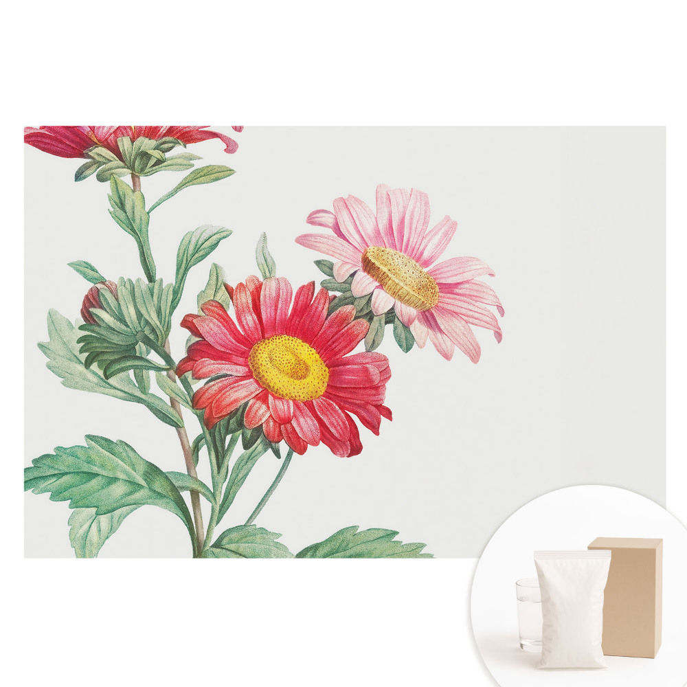 Tapet foto pe material nețesut Motive florale subtile într-un stil clasic