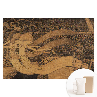 Tapet foto pe material nețesut Natura mistică Art Nouveau, enigmatică