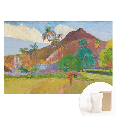 Fototapet cu imprimeu pe material nețesut Peisaj tropical cu palmieri