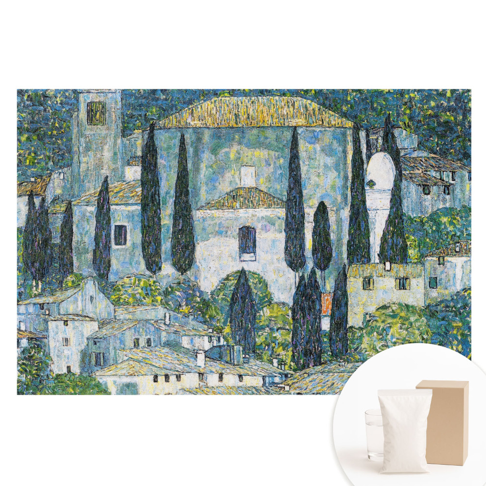 Tapet fotografic pe material nețesut Un oraș mediteranean plin de verdeață