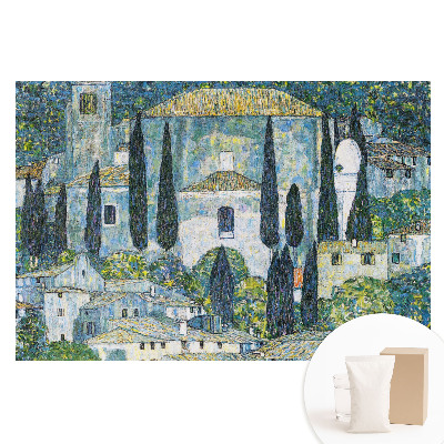 Tapet fotografic pe material nețesut Un oraș mediteranean plin de verdeață