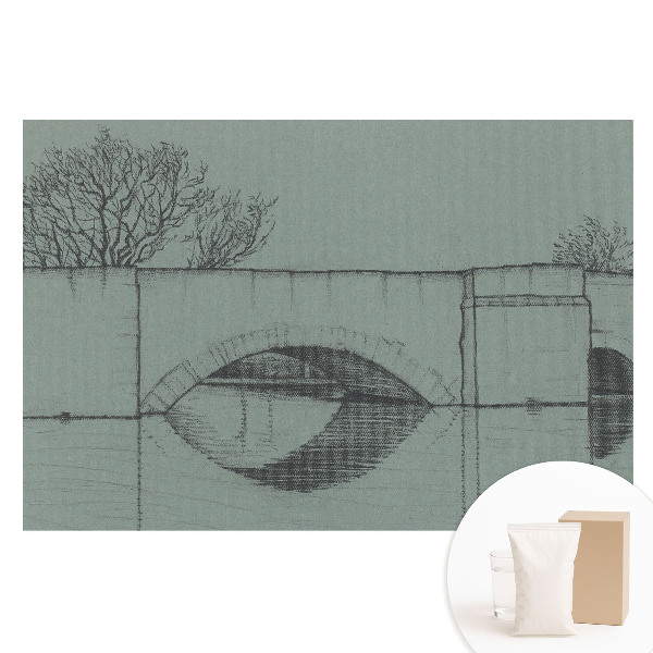 Tapet foto pe material nețesut Pod și râu în stil clasic