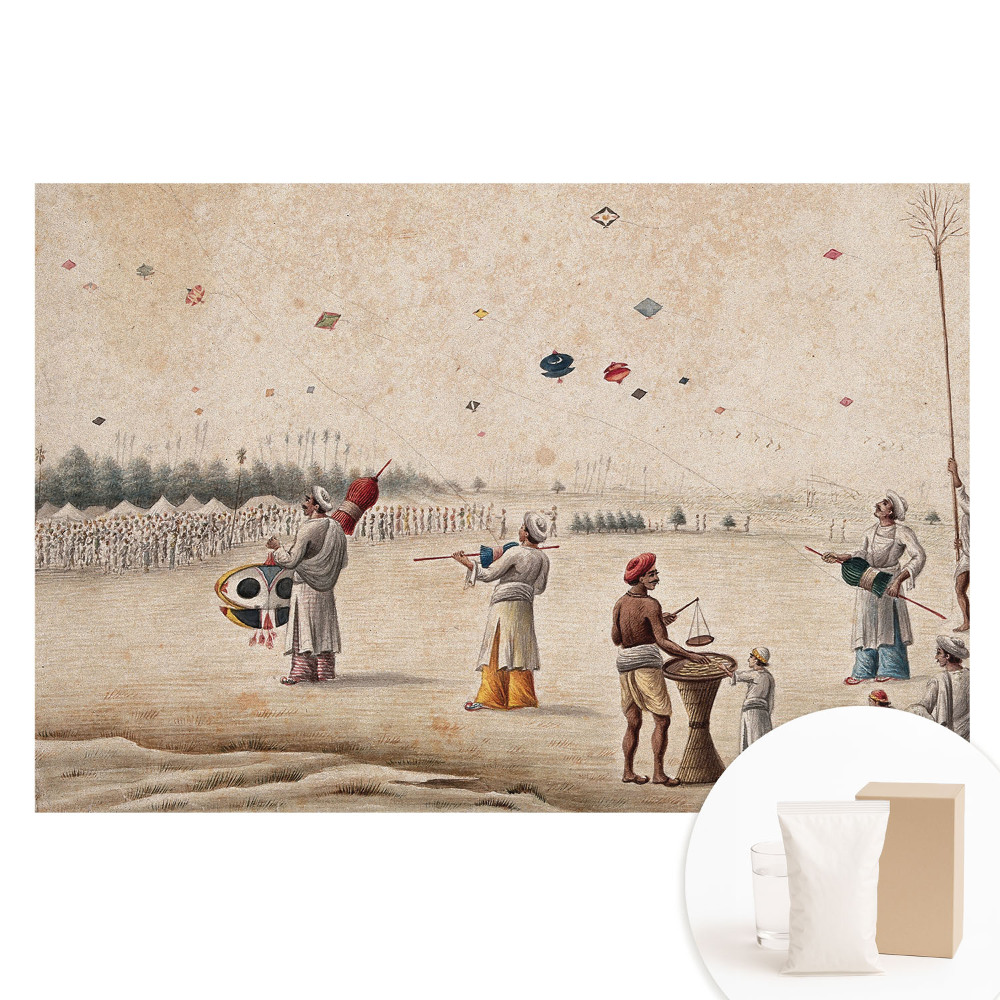 Tapet nețesut Zmee pe un fundal istoric