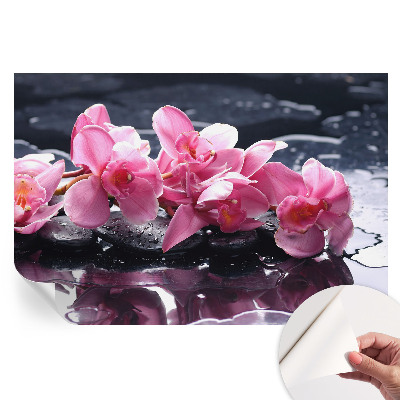 Tapet autoadeziv pentru camera de zi Eleganță florală