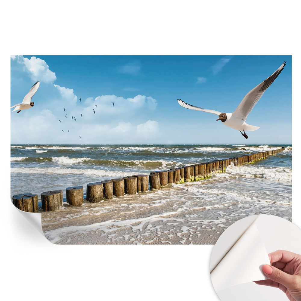 Fototapet modern pentru sufragerie Peisaj de pe litoral