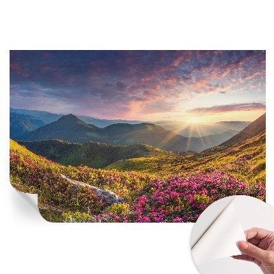 Tapet autoadeziv pentru camera de zi Panoramă montană
