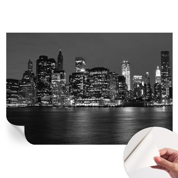 Tapet autoadeziv pentru camera de zi Metropolă de noapte