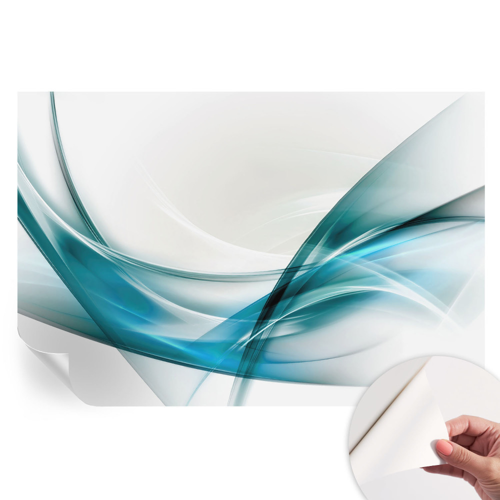 Fototapet autoadeziv Valuri albastre