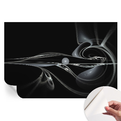 Fototapet modern pentru sufragerie cu model de conducte de fluid