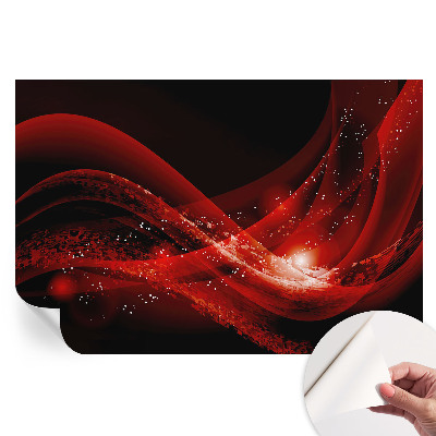 Fototapet modern Vortex Roșu pentru sufragerie
