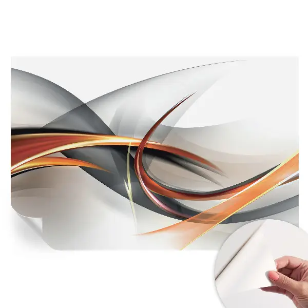 Fototapet autoadeziv pentru dormitor cu model abstract dinamic